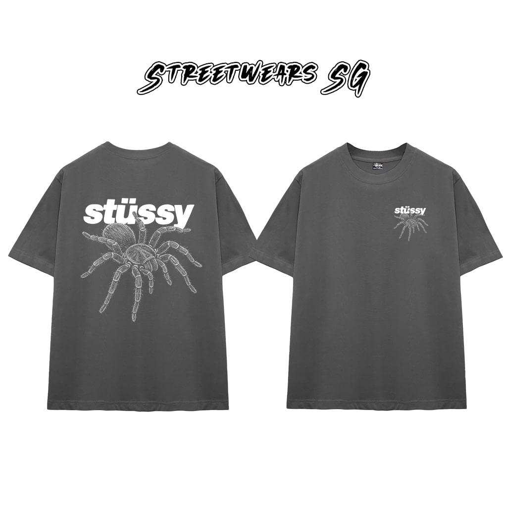 Áo thun Stu Spider Sketch Cao Cấp Form Rộng - Streetwears SG - STU78