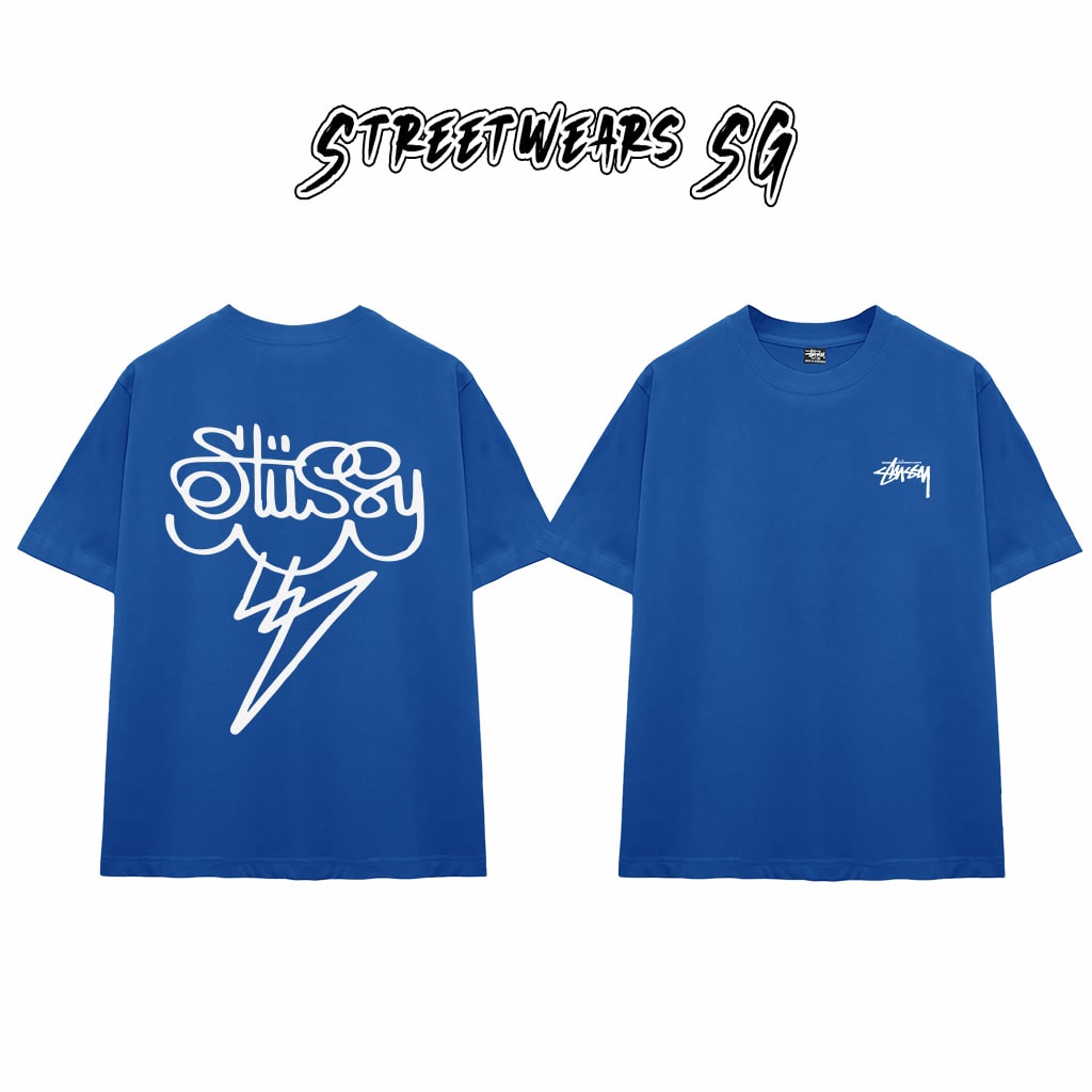 Áo Thun Stu Cloud Bolt Tee Cao Cấp Form Rộng - Streetwears SG - STU35