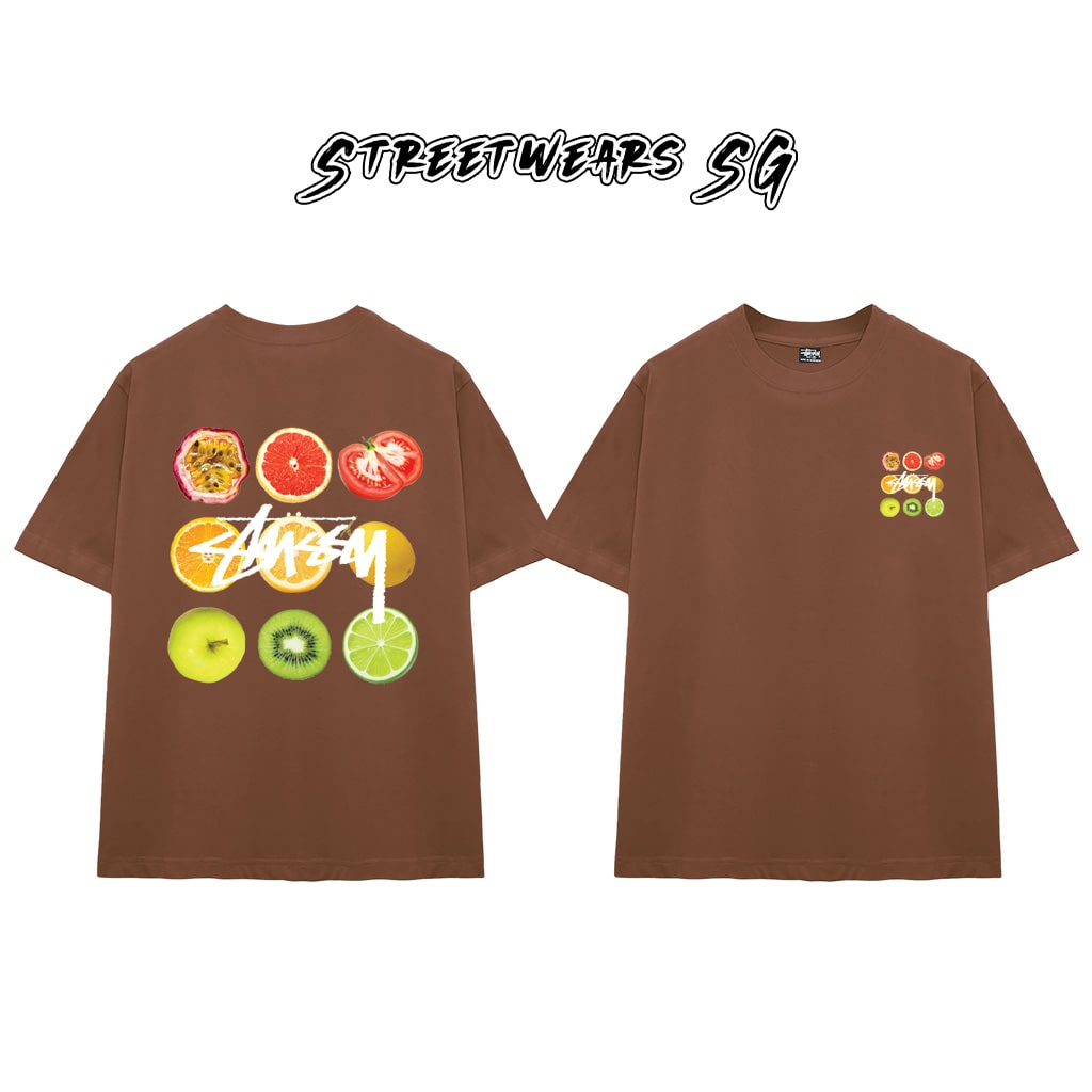 Áo thun Stu Citrus Slices Cao Cấp Form Rộng - Streetwears SG - STU87