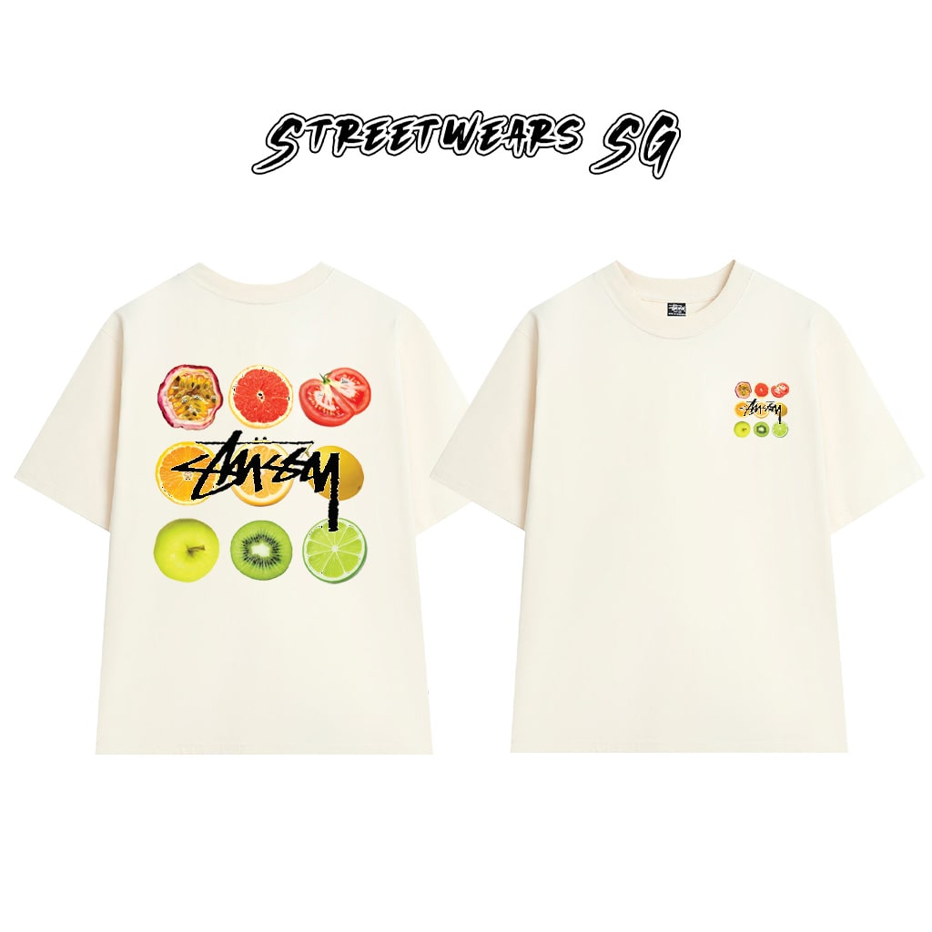 Áo thun Stu Citrus Slices Cao Cấp Form Rộng - Streetwears SG - STU87