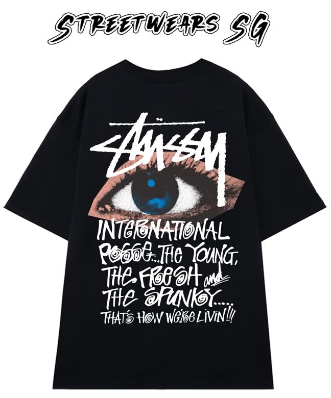 Áo thun STUSSY Ocular Tee Black - Streetwears SG - STU-22