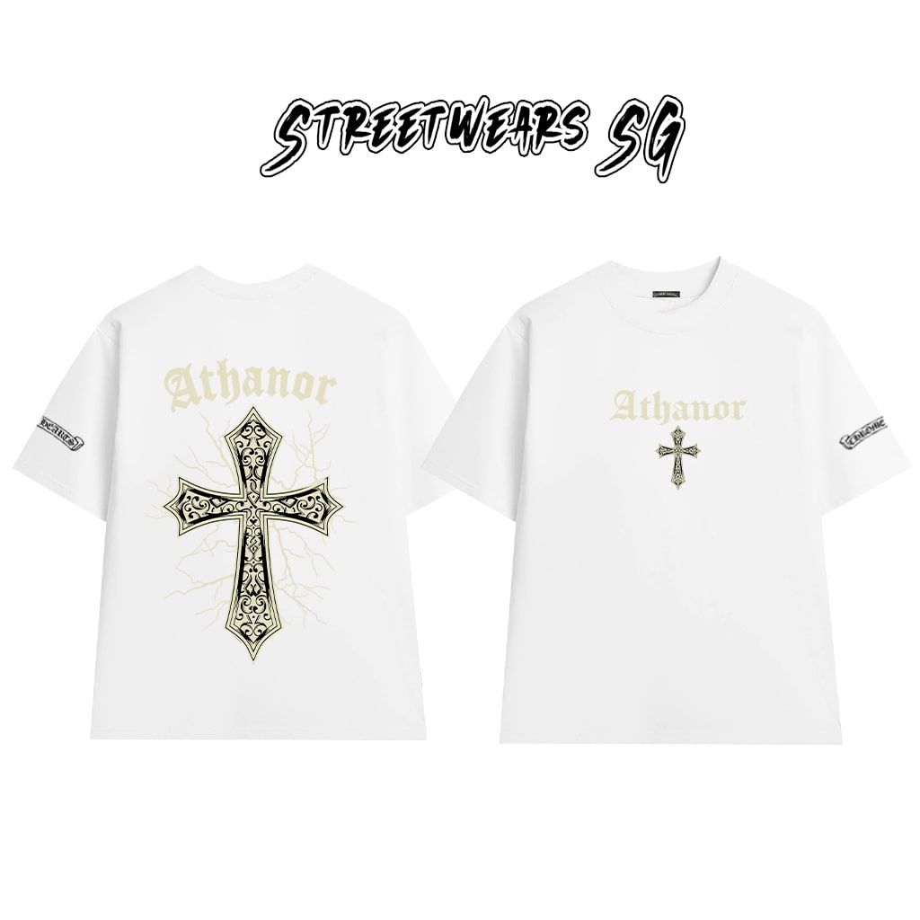 Áo Thun Chrome Heart Athanor Electric Cross Cotton Cao Cấp Form Rộng Unisex - Streetwears SG - CH51