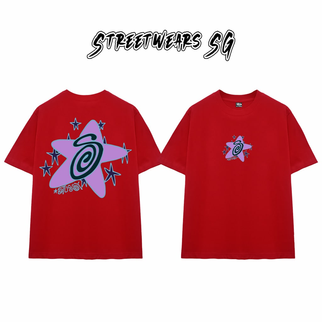 Áo Thun Stu Star Spiral Tee Cao Cấp Form Rộng - Streetwears SG - STU25