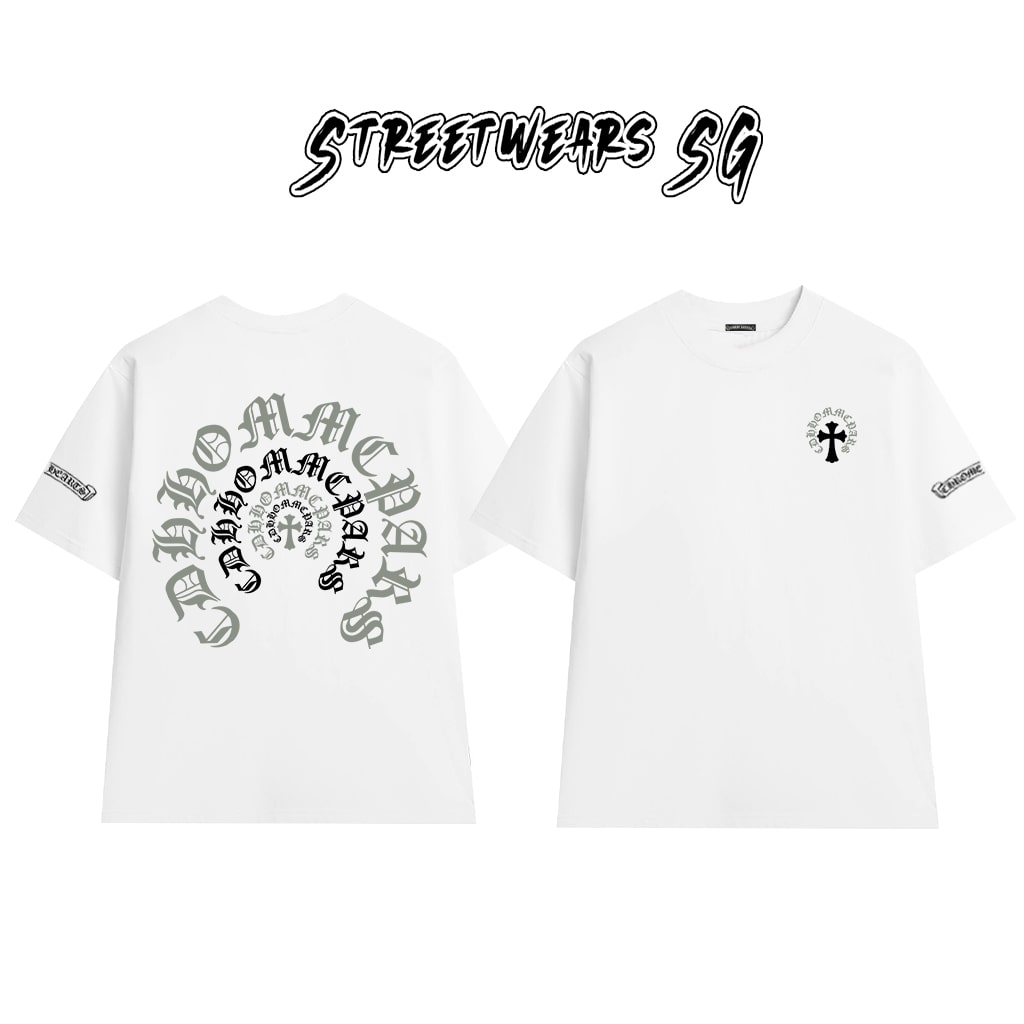Áo Thun Chrome Arch Circle Cross Graphics Cotton Cao Cấp Form Rộng Unisex - Streetwears SG - CH57