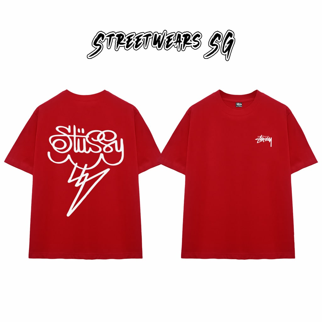 Áo Thun Stu Cloud Bolt Tee Cao Cấp Form Rộng - Streetwears SG - STU35