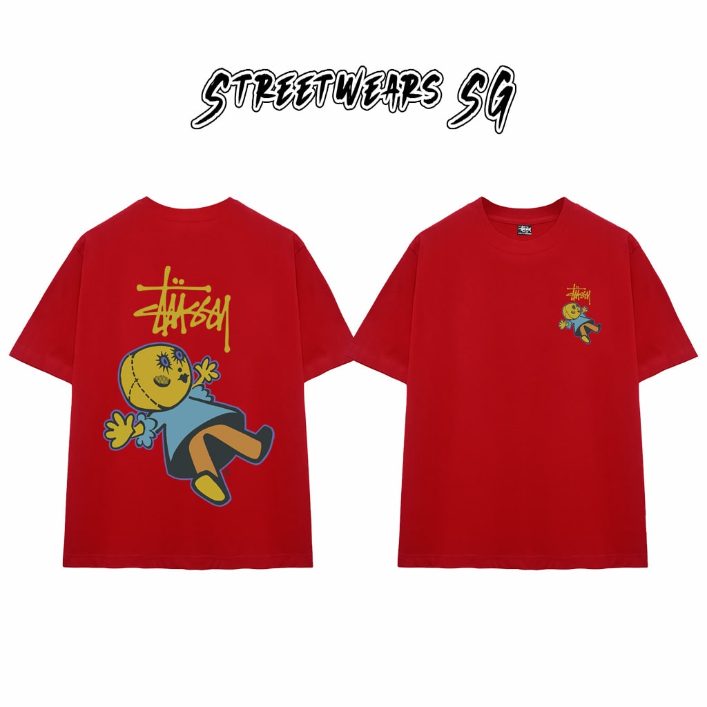 Áo Thun Stu Doll Patch Tee Cao Cấp Form Rộng - Streetwears SG - STU32