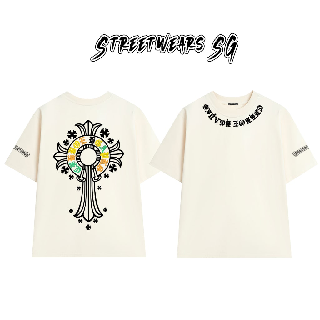 Áo Thun Chrome Heart Rastafari Graphics Cotton Cao Cấp Form Rộng Unisex - Streetwears SG - CH50