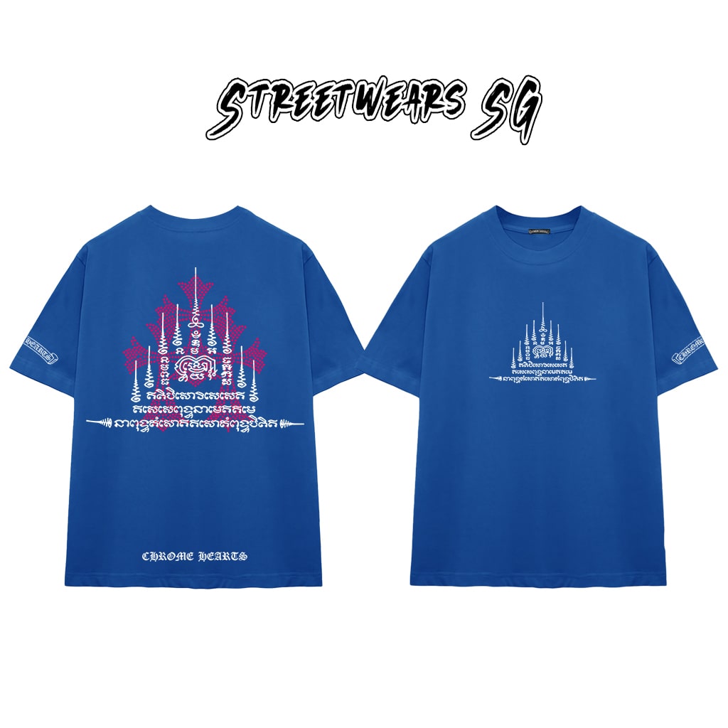 Áo Thun Chrome Gothic Yak Sant Pink Cotton Cao Cấp Form Rộng Unisex - Streetwears SG - CH82