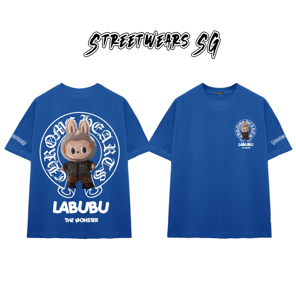 Áo Thun Chrome Heart Icon Labubu Street Style Cotton Cao Cấp Form Rộng Unisex - Streetwears SG - CH48