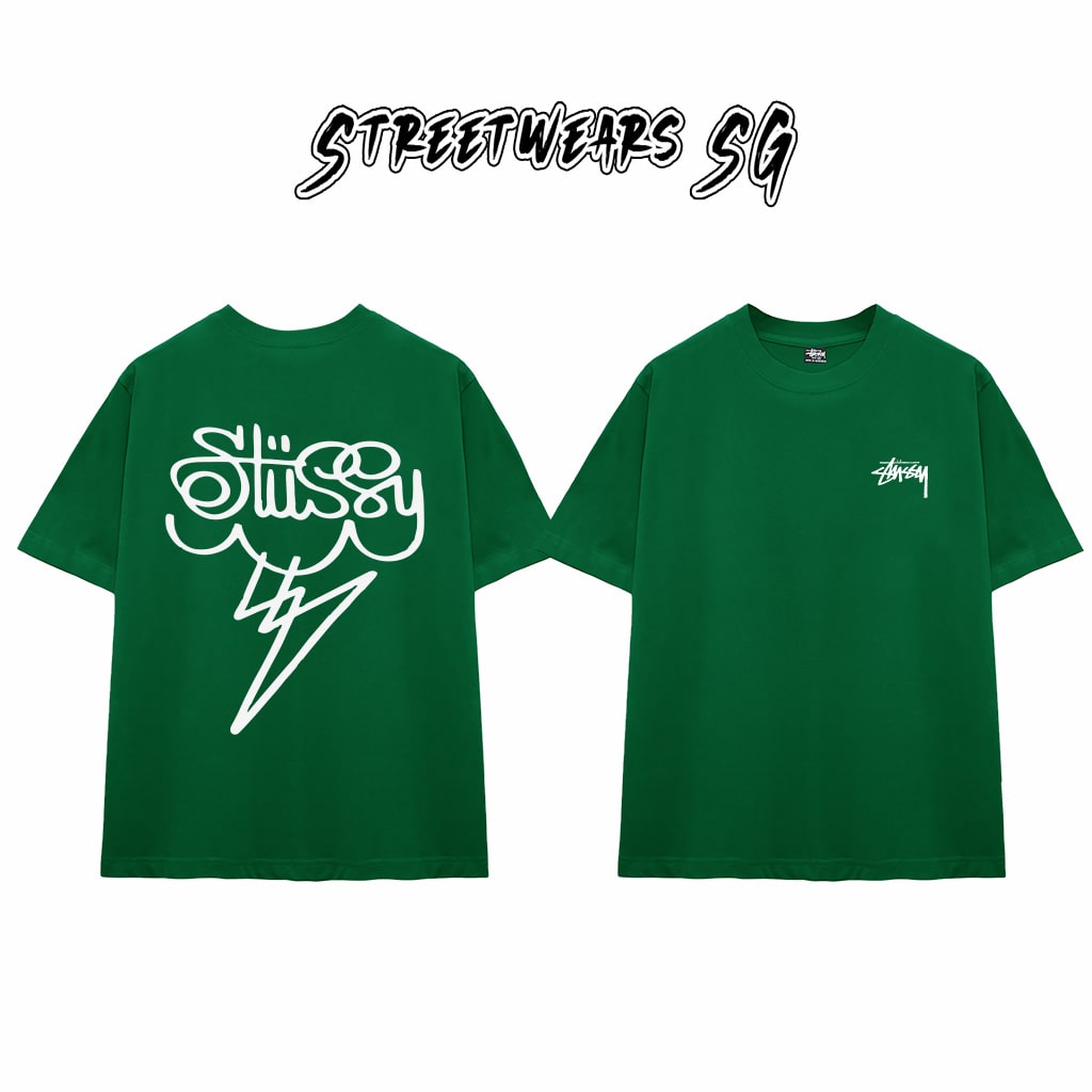 Áo Thun Stu Cloud Bolt Tee Cao Cấp Form Rộng - Streetwears SG - STU35