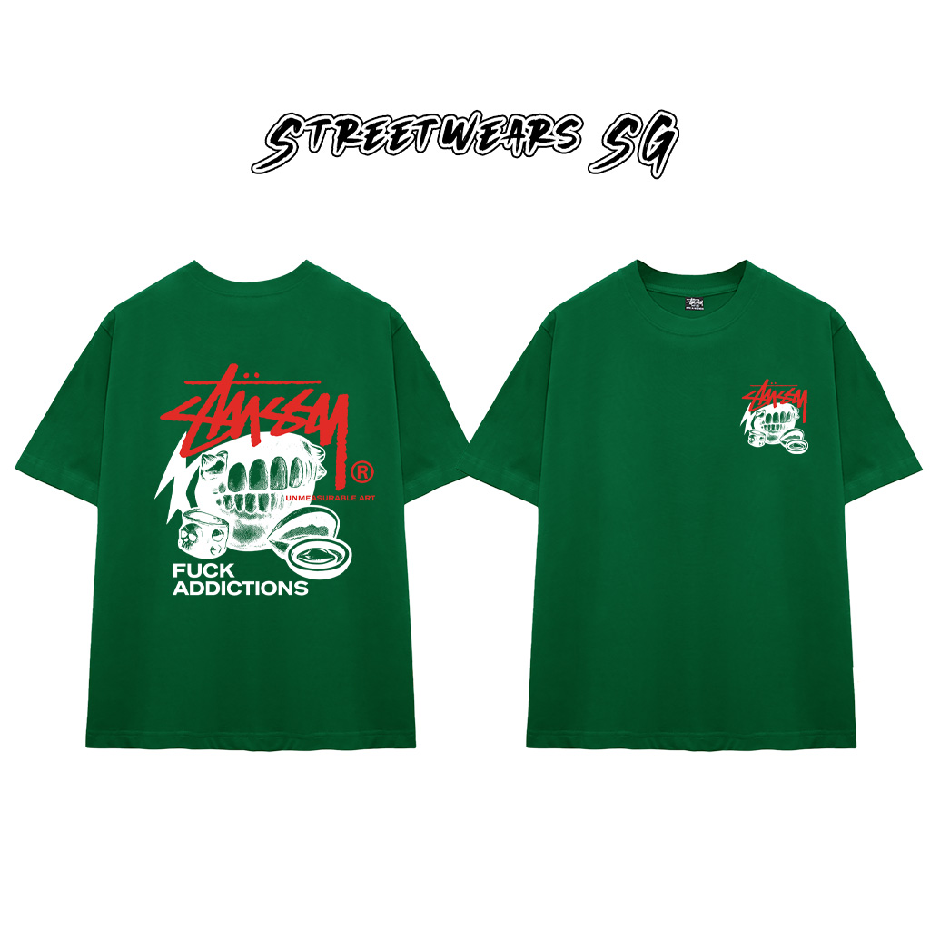 Áo thun Stu Fxck Addiction Cao Cấp Form Rộng - Streetwears SG - STU81