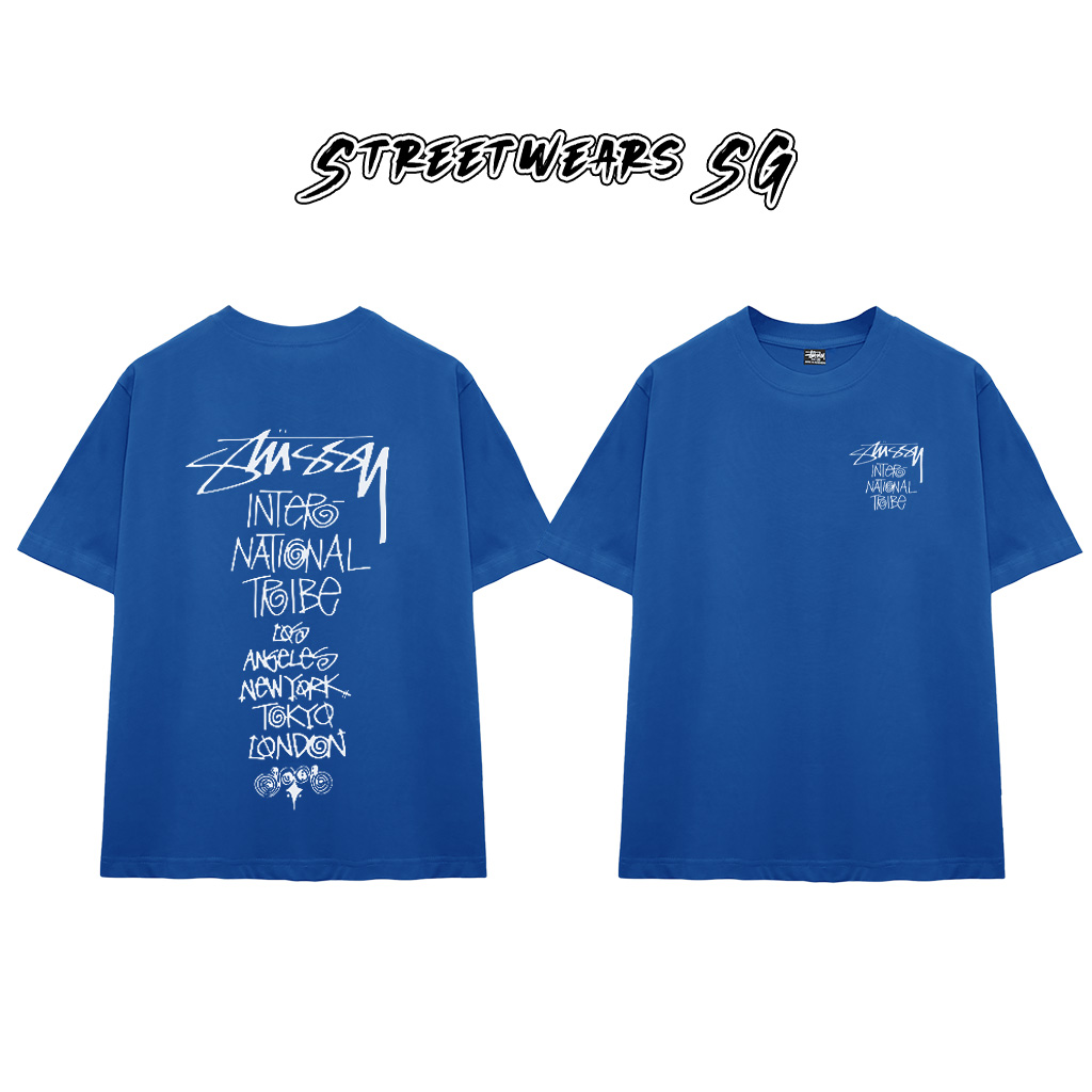 Áo thun Stu Blue International Cao Cấp Form Rộng - Streetwears SG - STU73