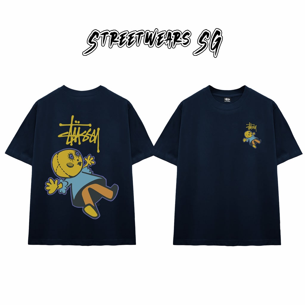 Áo Thun Stu Doll Patch Tee Cao Cấp Form Rộng - Streetwears SG - STU32