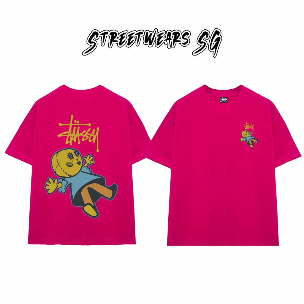 Áo Thun Stu Doll Patch Tee Cao Cấp Form Rộng - Streetwears SG - STU32