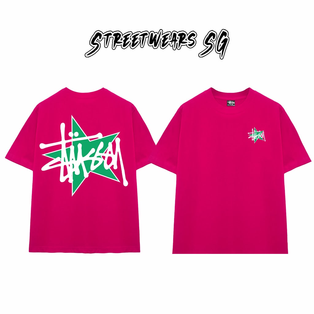 Áo Thun Stu Green Star Tee Cao Cấp Form Rộng - Streetwears SG - STU27