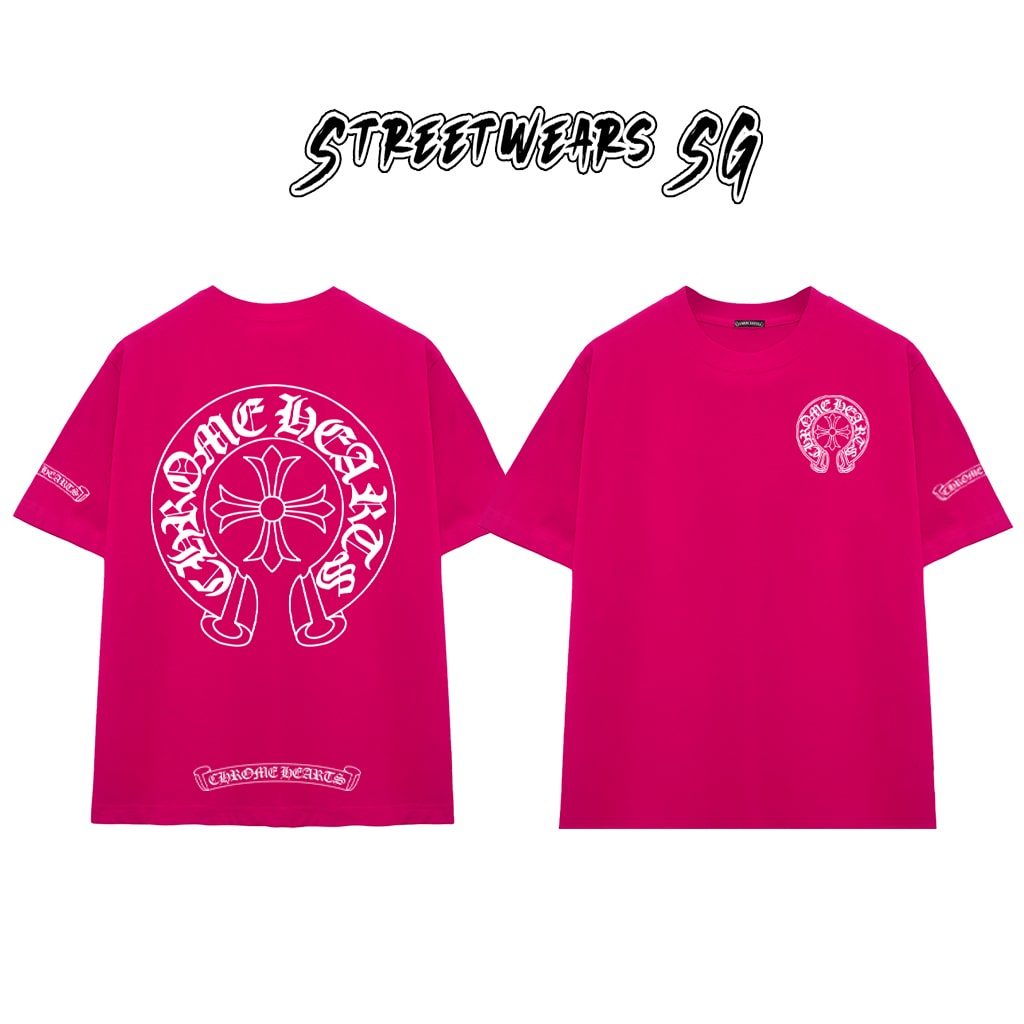 Áo Thun Chrome Heart Original Horseshoe Gothic Arch Cotton Cao Cấp Form Rộng Unisex - Streetwears SG - CH41