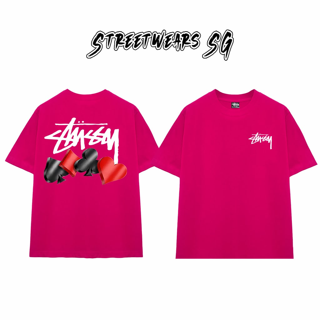 Áo Thun Stu Poker Cards Tee Cao Cấp Form Rộng - Streetwears SG - STU24