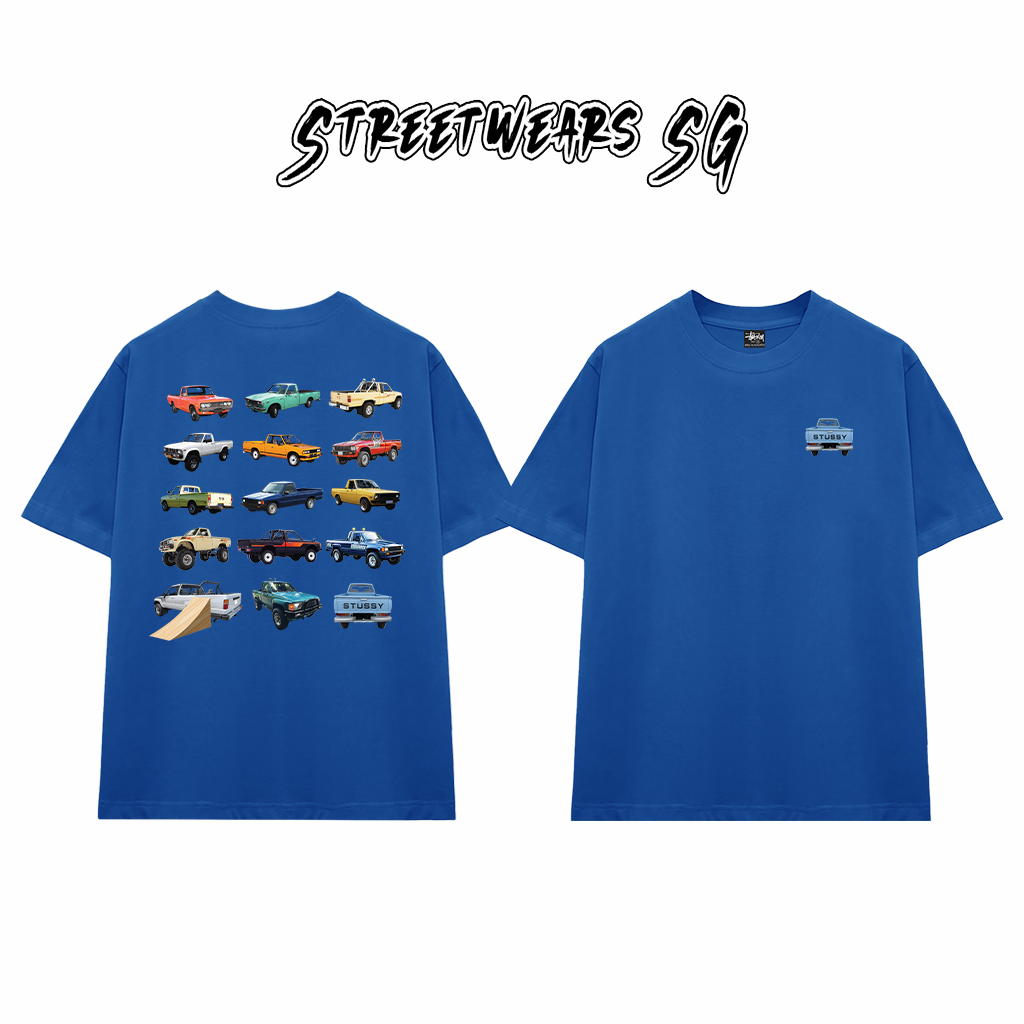 Áo Thun Stussy Stubby Trucks Graphic Cotton Cao Cấp Form Rộng Unisex Streetwears SG – STU070