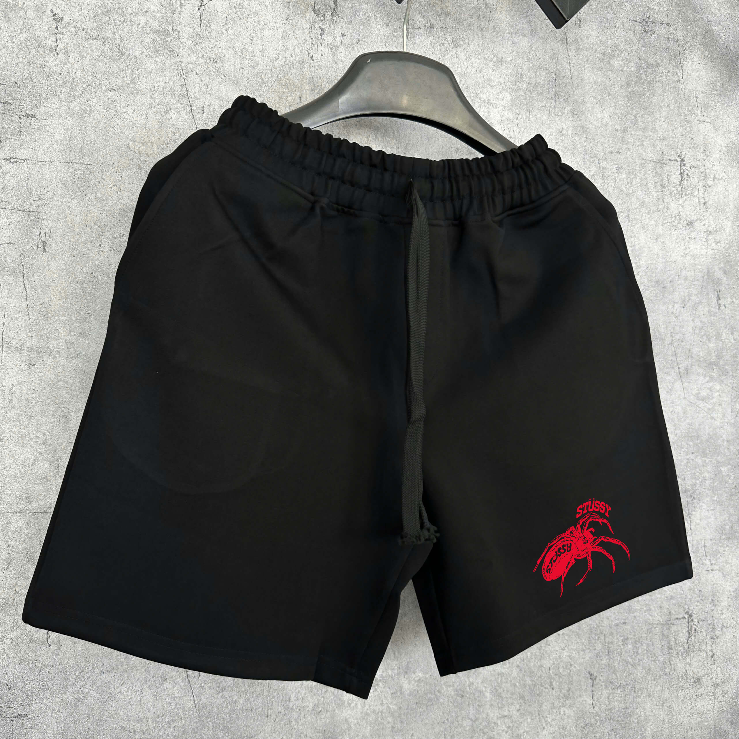 Quần Shorts Nỉ Stussy Red Spider Form Rộng – Streetwears SG