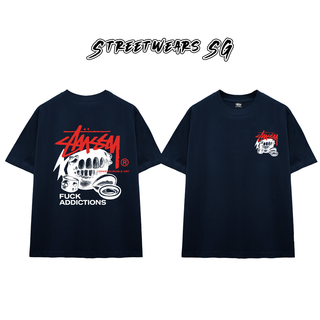 Áo thun Stu Fxck Addiction Cao Cấp Form Rộng - Streetwears SG - STU81