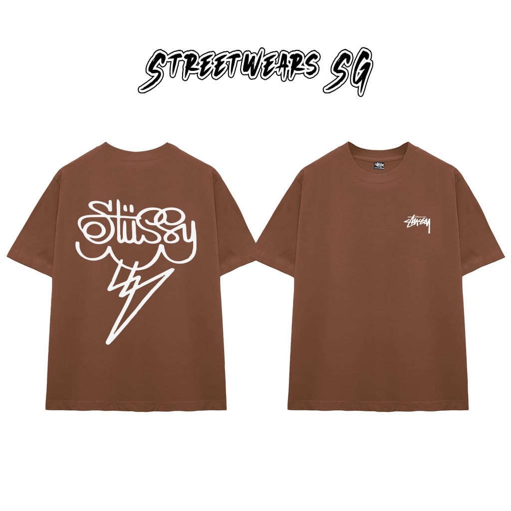 Áo Thun Stu Cloud Bolt Tee Cao Cấp Form Rộng - Streetwears SG - STU35