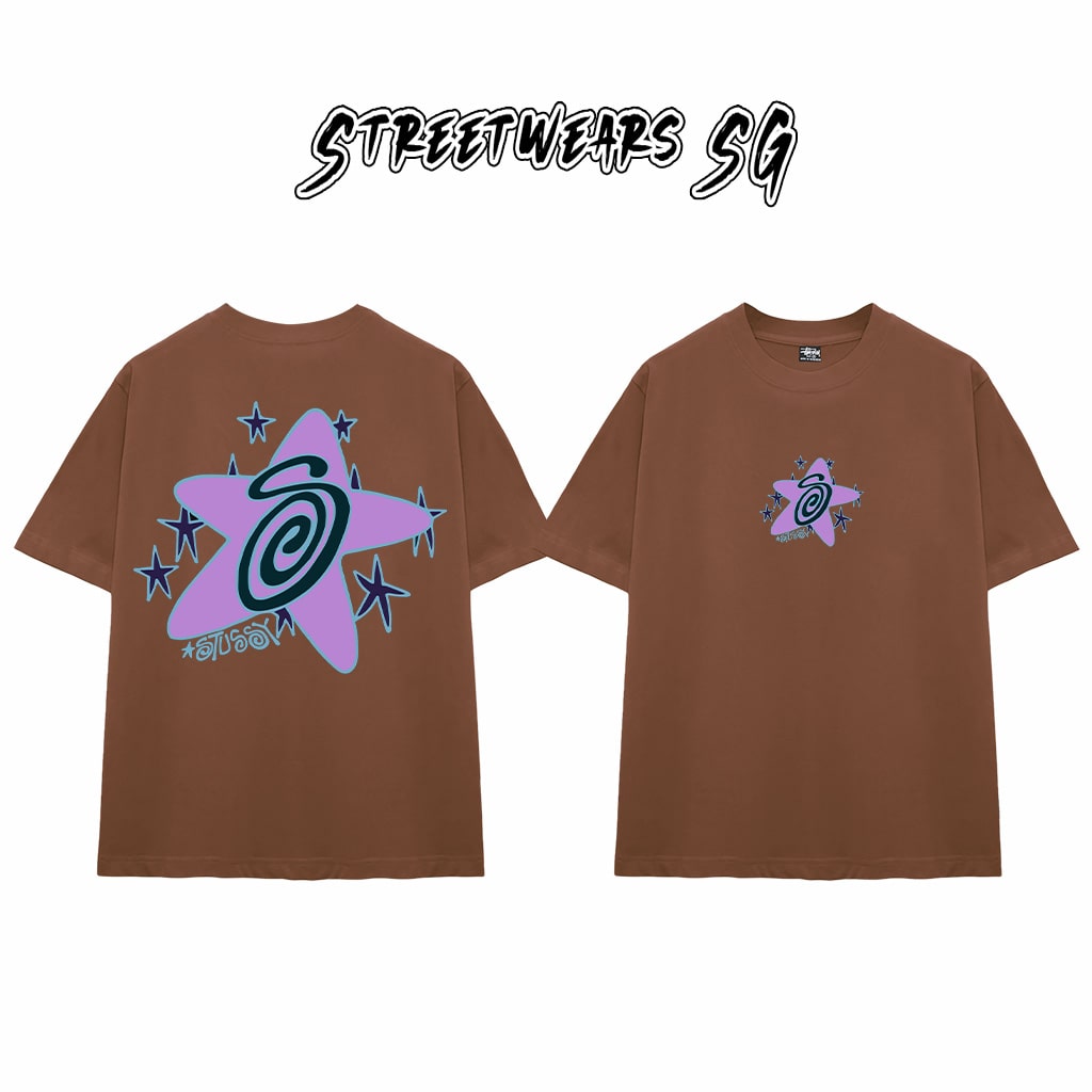 Áo Thun Stu Star Spiral Tee Cao Cấp Form Rộng - Streetwears SG - STU25