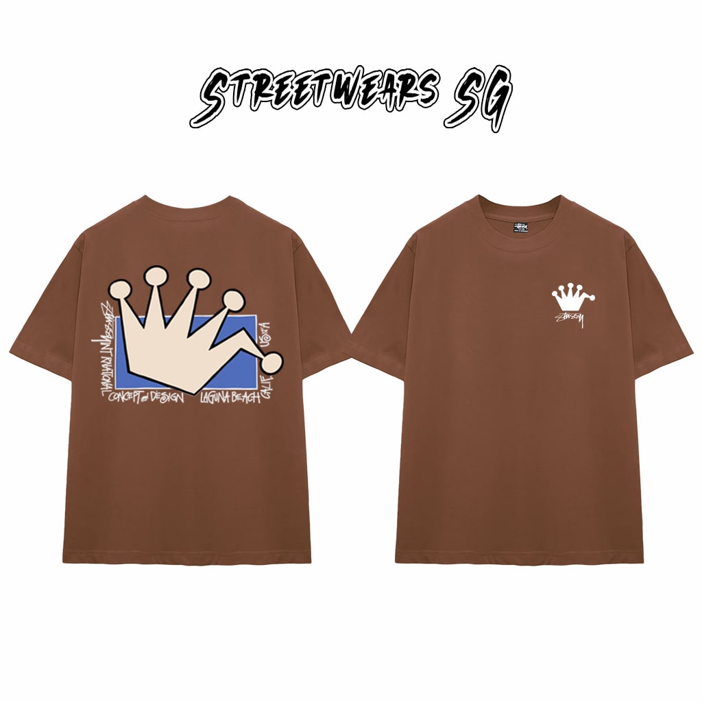 Áo Thun Stu Crown Concept Tee Cao Cấp Form Rộng - Streetwears SG - STU33
