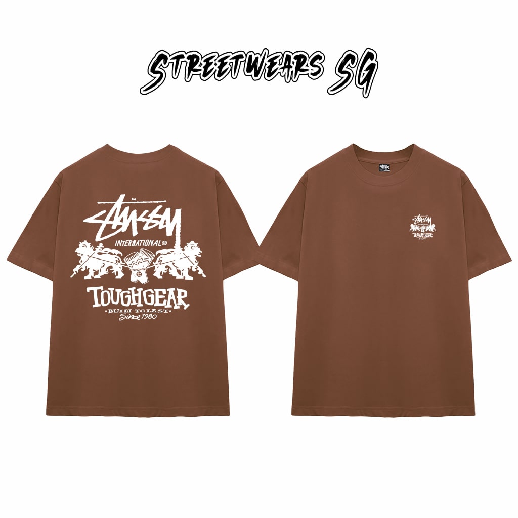 Áo Thun Stu Toughgear Lions Tee Cao Cấp Form Rộng - Streetwears SG - STU34