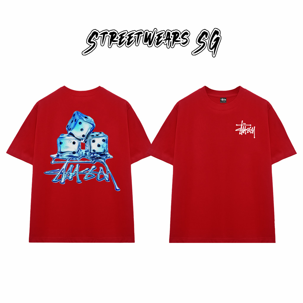 Áo Thun Stussy Ice Dice Graphic Cotton Cao Cấp Form Rộng Unisex Streetwears SG – STU003