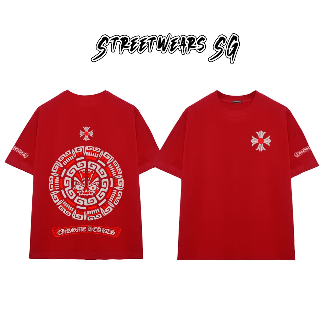 Áo Thun Chrome Geometric Symbol Cotton Cao Cấp Form Rộng Unisex - Streetwears SG - CH75