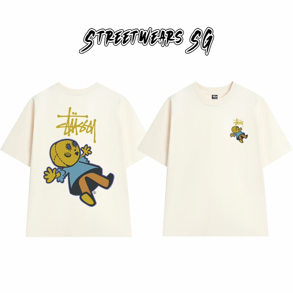 Áo Thun Stu Doll Patch Tee Cao Cấp Form Rộng - Streetwears SG - STU32
