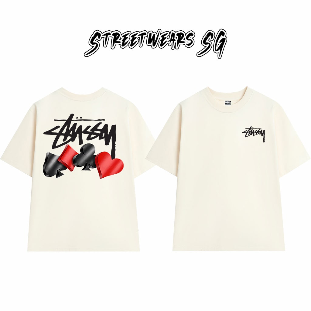 Áo Thun Stu Poker Cards Tee Cao Cấp Form Rộng - Streetwears SG - STU24