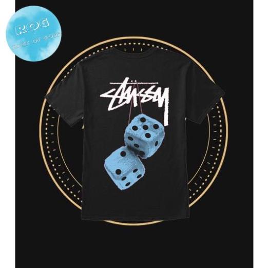 [Premium] Áo thun Unisex Stüssy Xúc Xắc Màu Sắc Xanh Dương