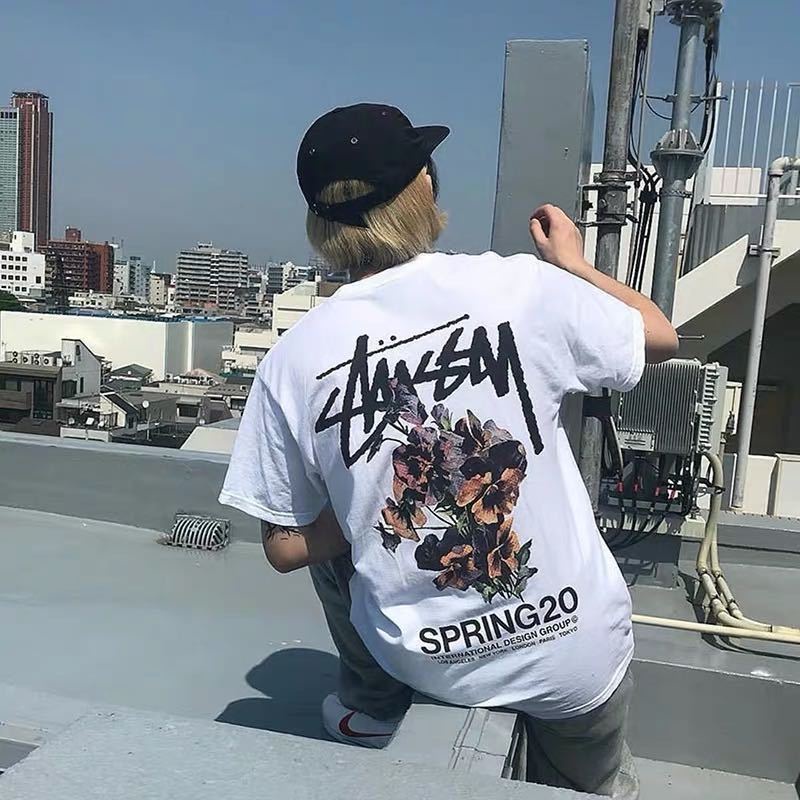 Áo thun Basic Stussy Flower ss20 Tee - Streetwears SG - STU-18