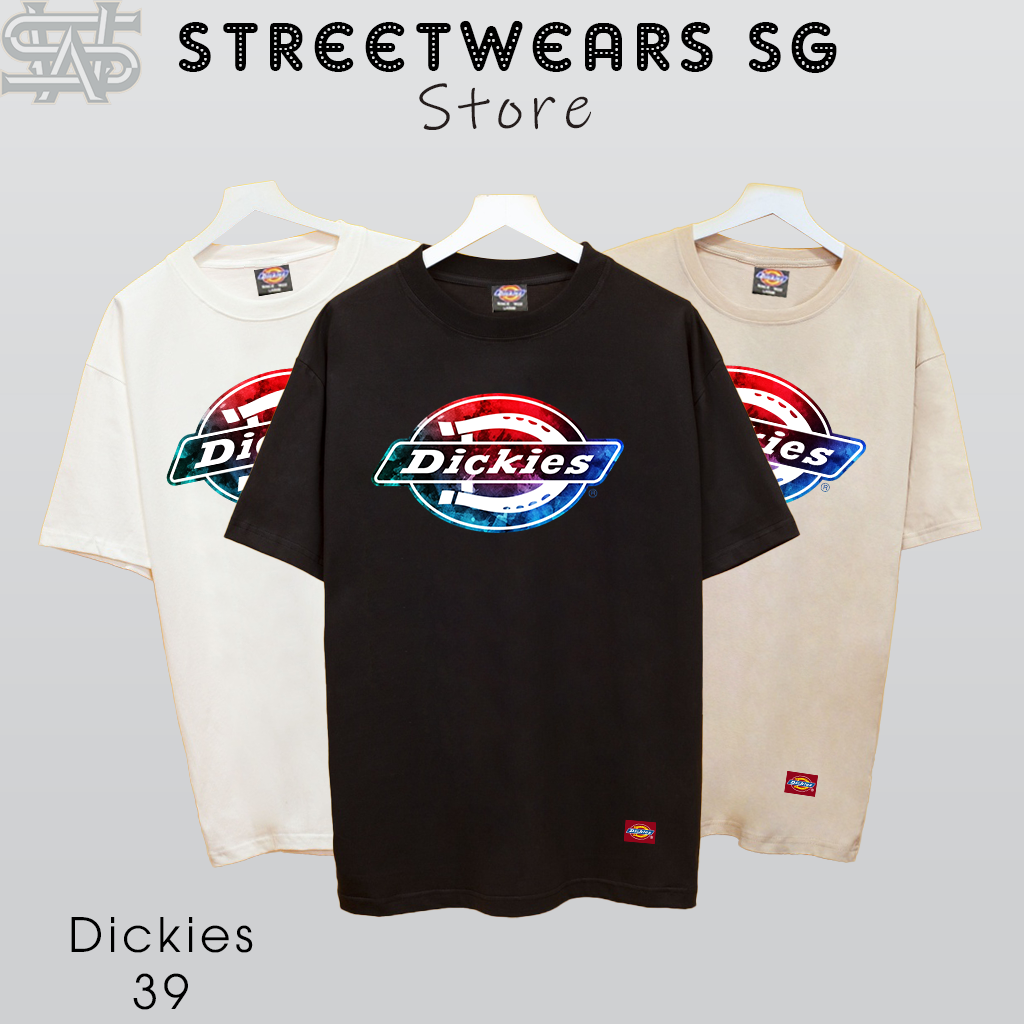 Áo thun Dickies Logo Đỏ Xanh Print Short-Sleeve T-Shirt - DK-39