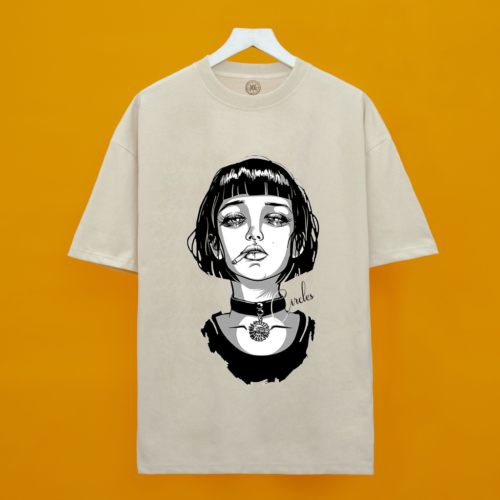 Áo thun Circle Girl Print Short-Sleeve T-Shirt - Circle Girl
