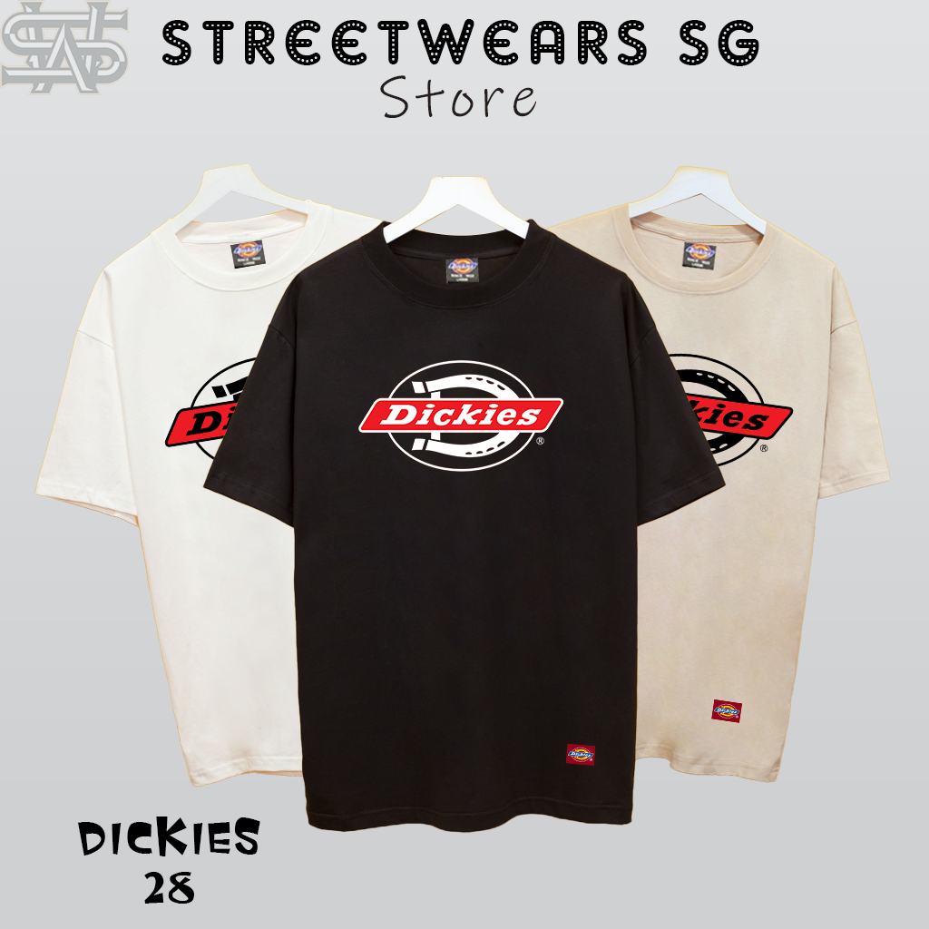 Áo thun Dickies Tròn Chữ Đỏ Ngang Print Short-Sleeve T-Shirt - DK-28