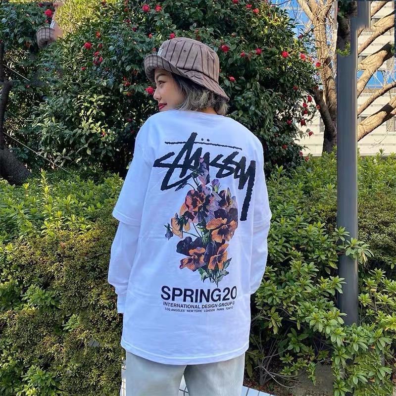 Áo thun Basic Stussy Flower ss20 Tee - Streetwears SG - STU-18