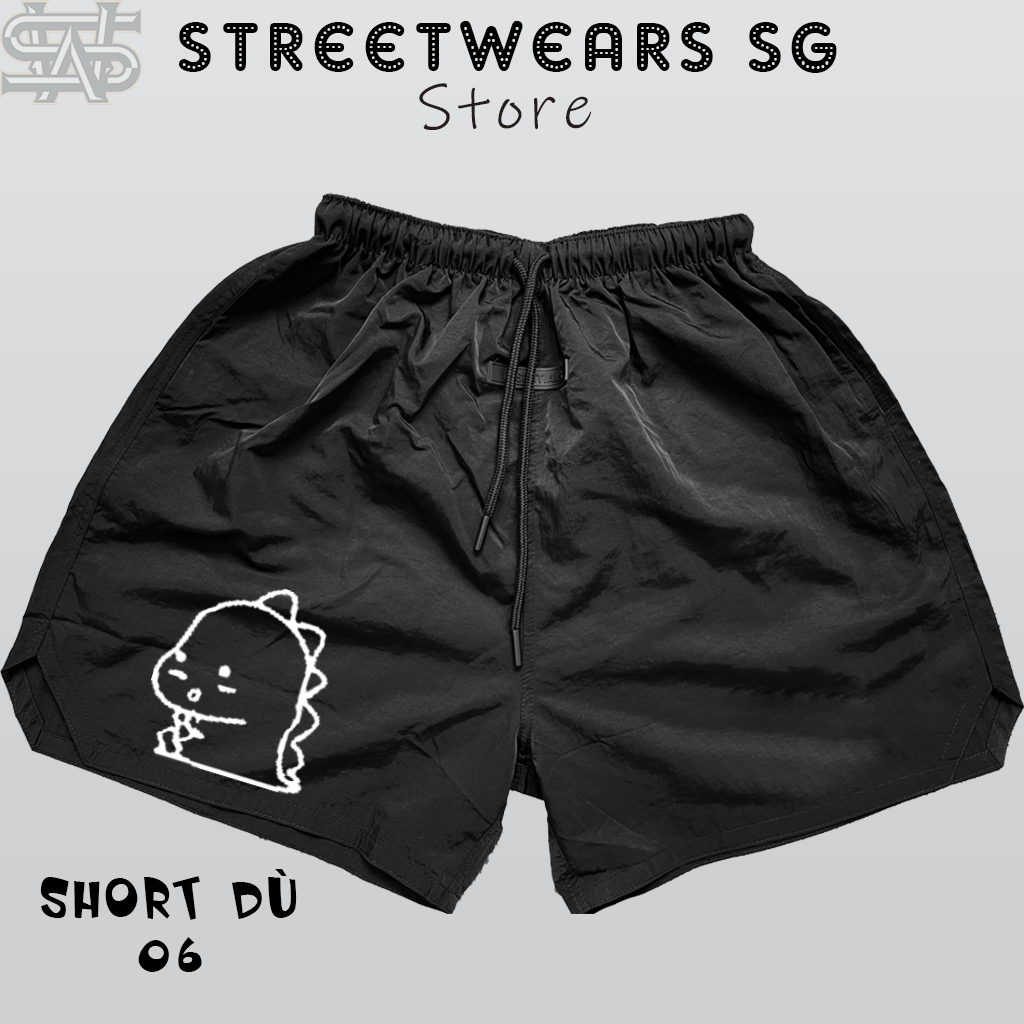 Quần Short Dù Nhăn ESSENTIALS 06 Khủng Long - SWSG Store