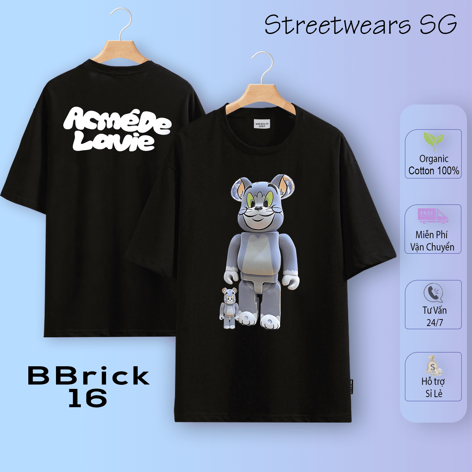 Áo thun ADLV - BearBrick 16