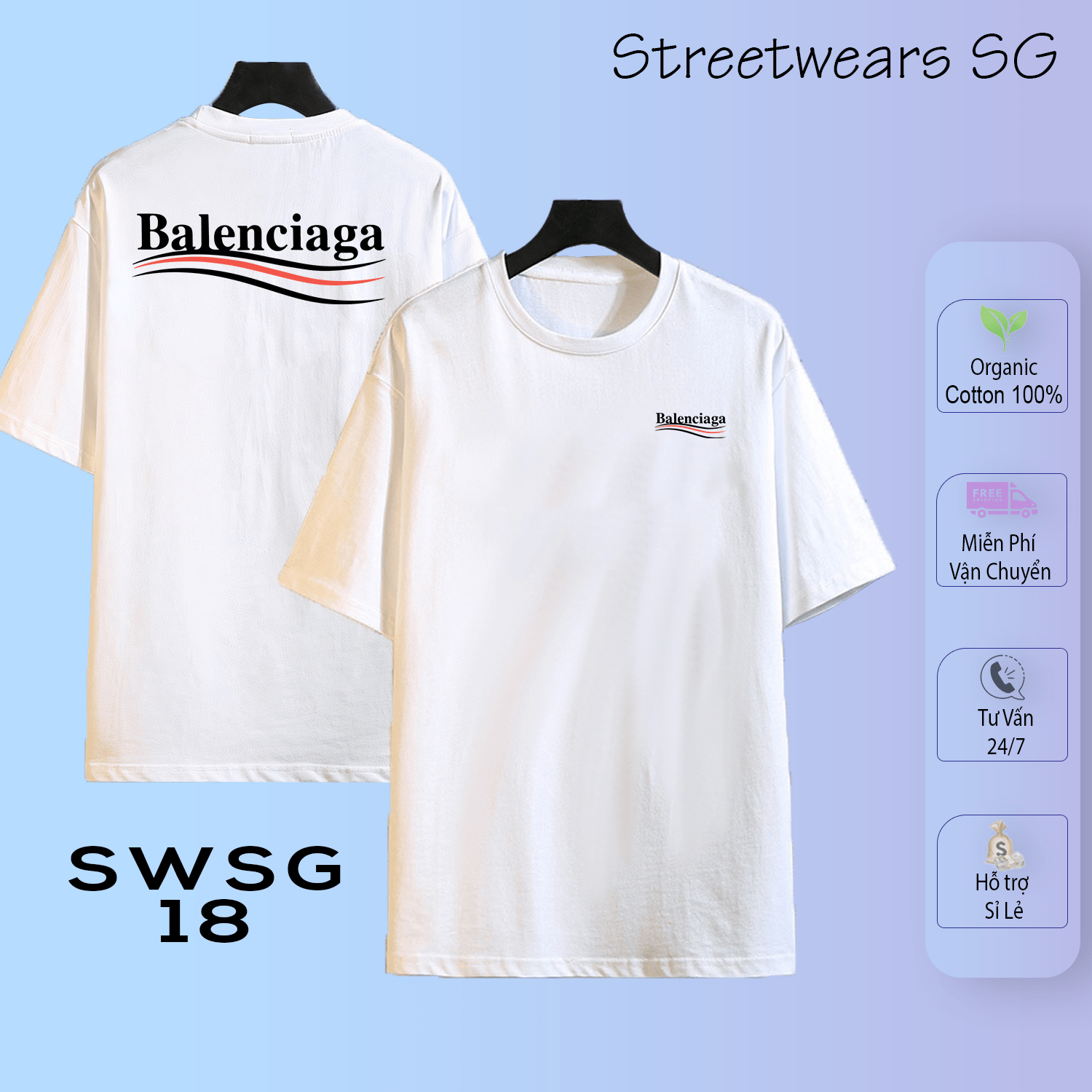 Áo thun SWSG 18 - Balenciaga