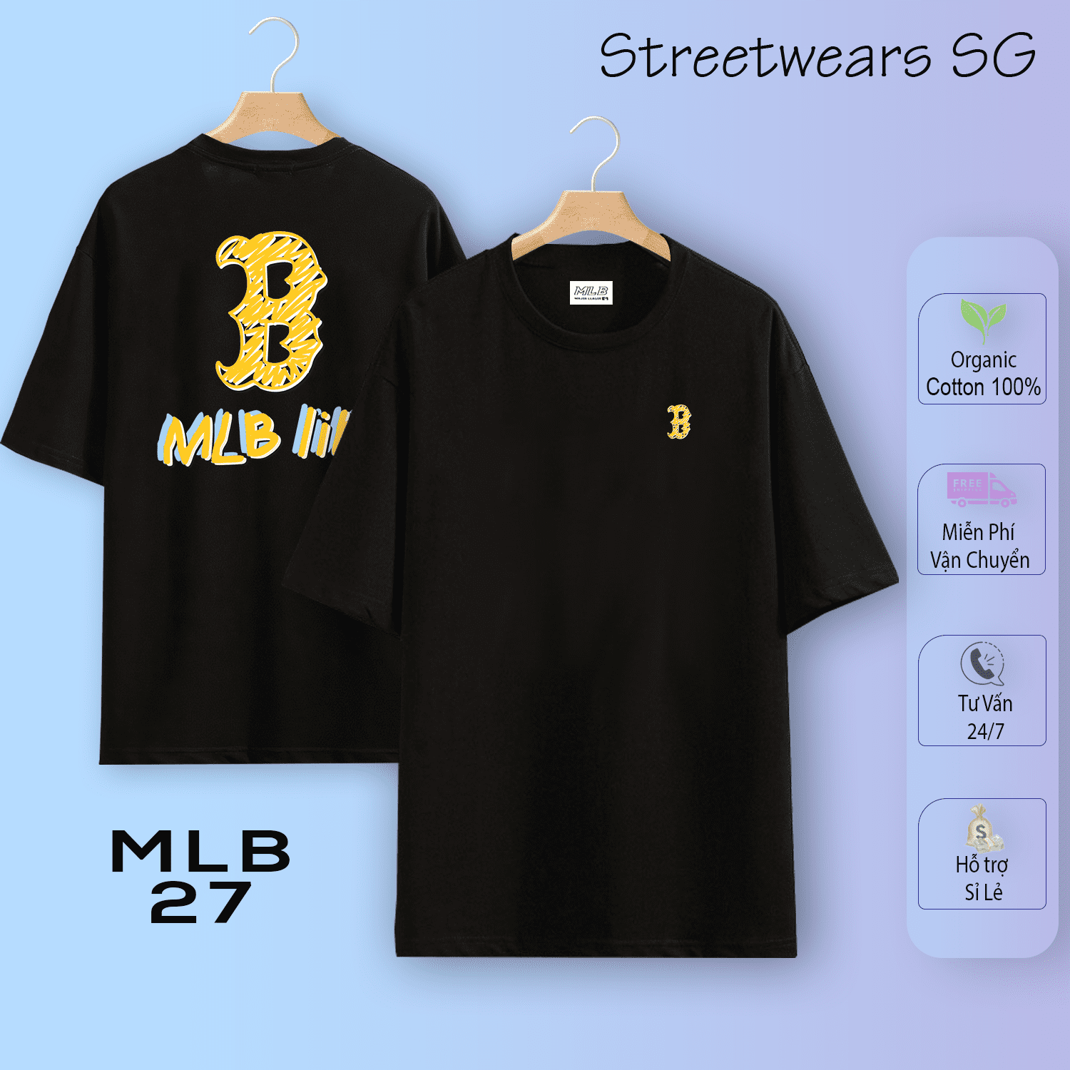 AP3162 Áo MLB Monogram Chữ B