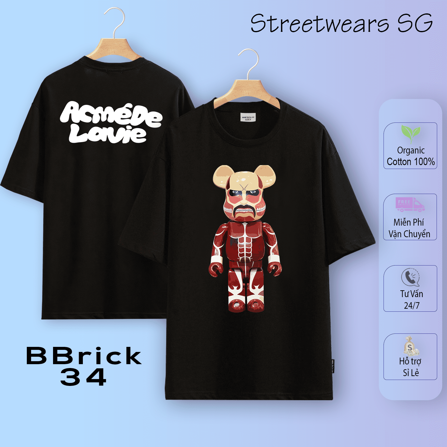 Áo thun ADLV - BearBrick 34