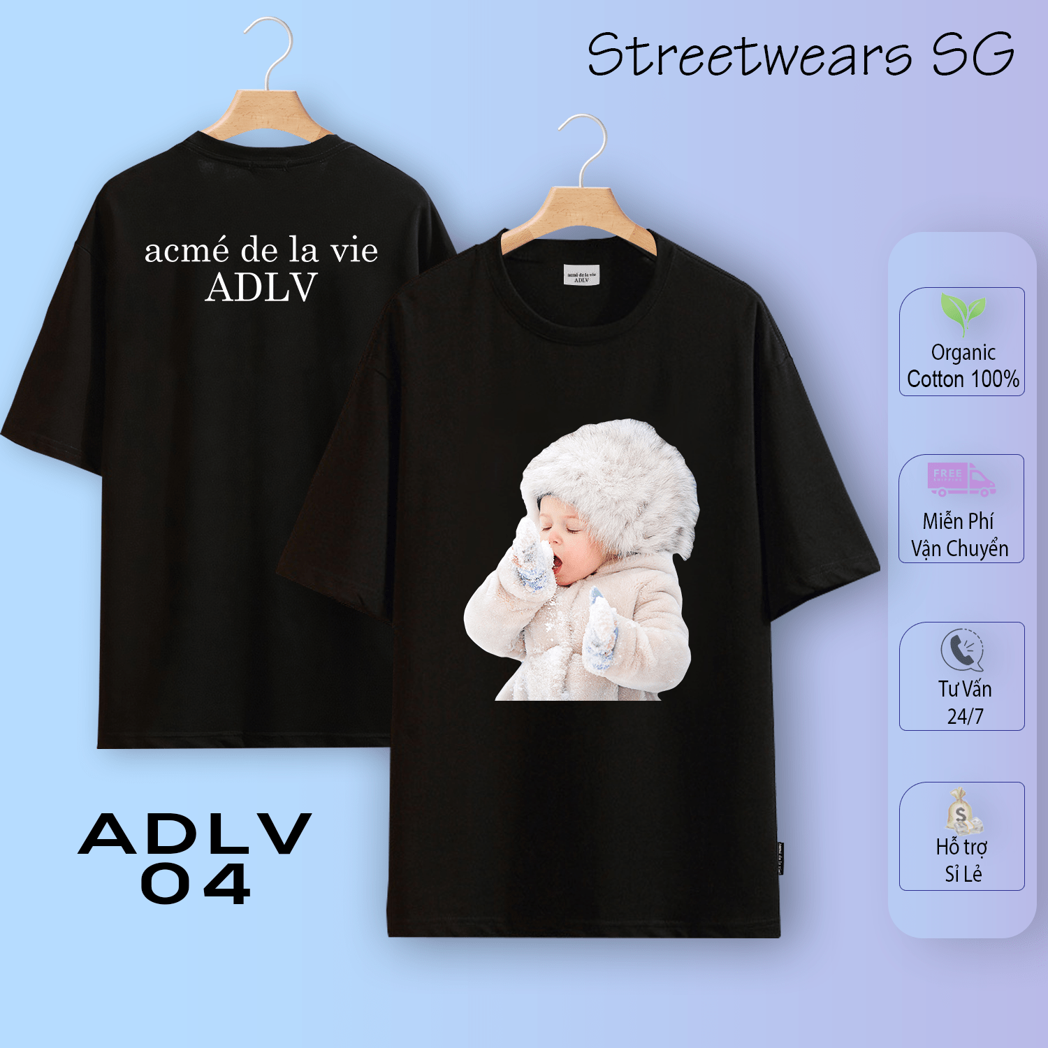Áo thun ADLV 04 - Mũ Lông