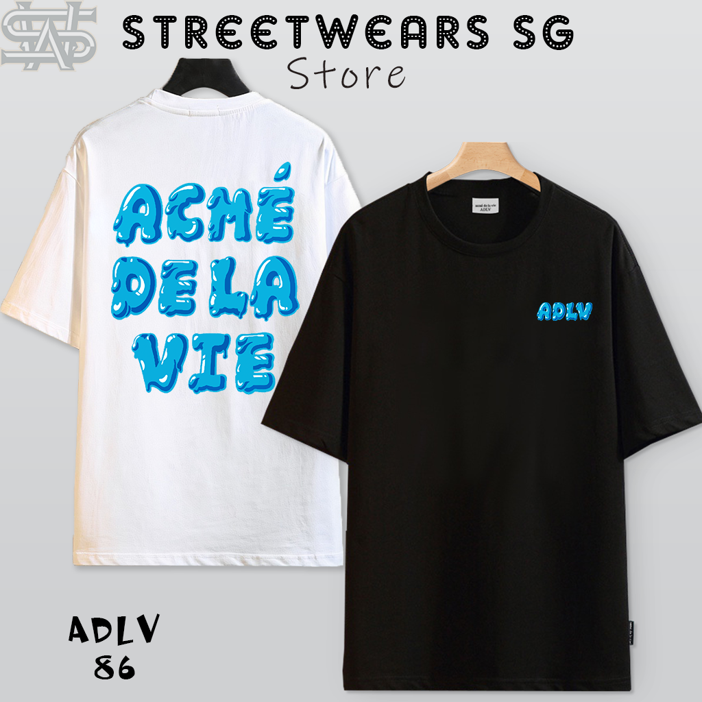 Áo thun ADLV Chữ Chảy Xanh Short-Sleeve T-Shirt - ADLV-86
