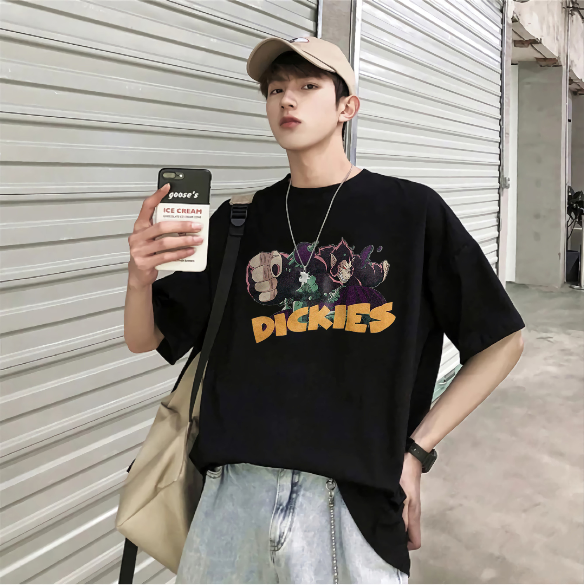 Áo thun Dickies Monkey Khỉ Print Short-Sleeve T-Shirt - DKMK