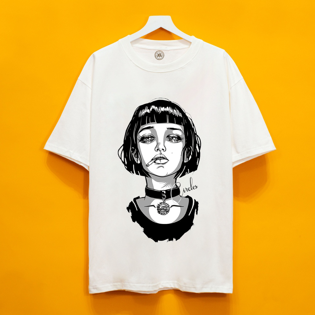 Áo thun Circle Girl Print Short-Sleeve T-Shirt - Circle Girl