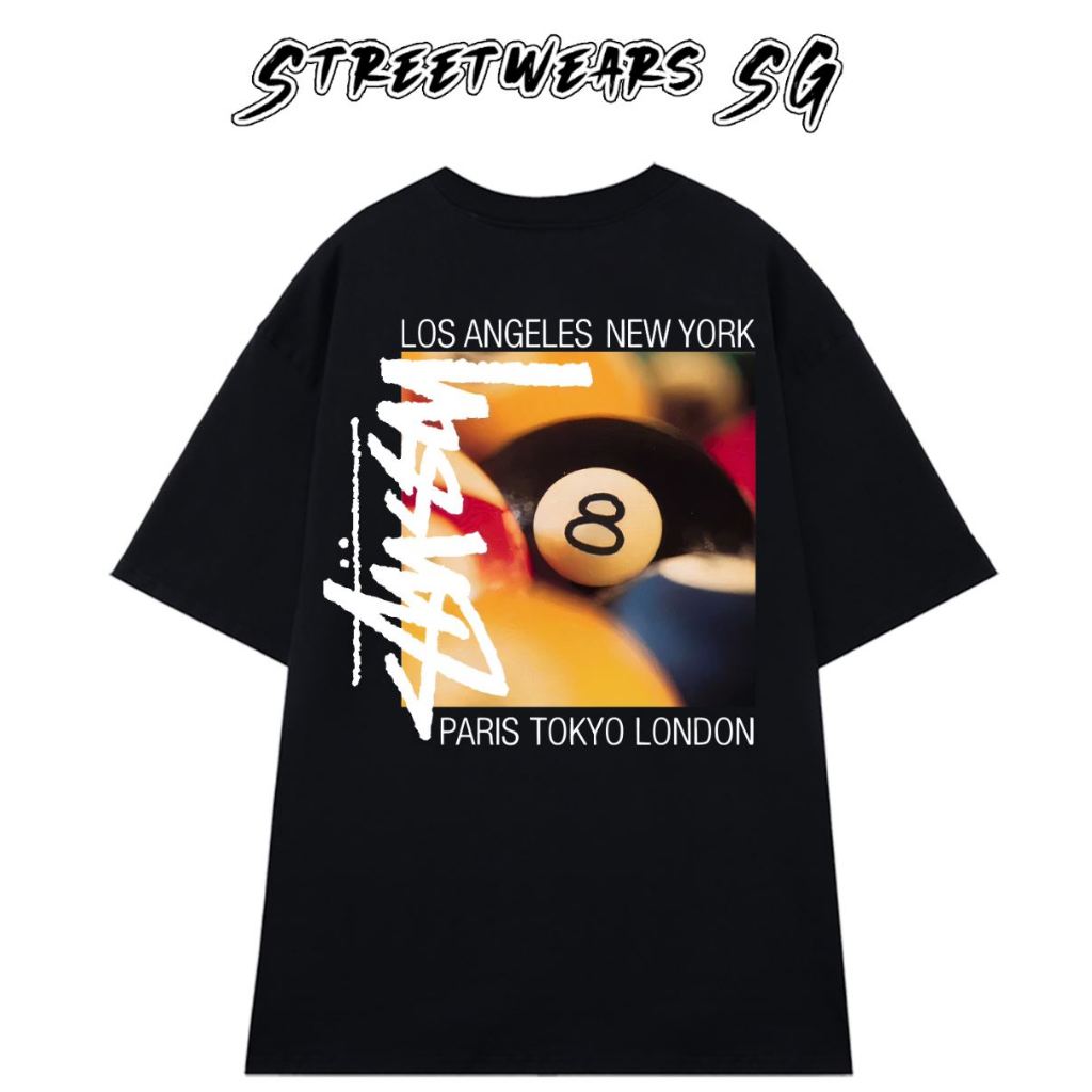 Áo thun STUSSY BILLIARDS TEE- Streetwears SG - STU-12