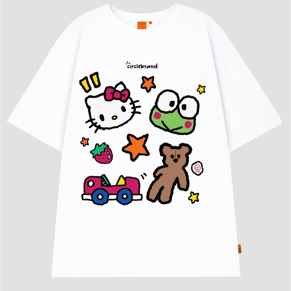 Áo thun cổ tròn Kitty Ếch Gấu Cotton Cao cấp nam nữ - Streetwears SG