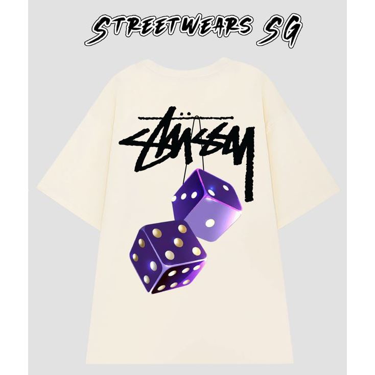 Áo thun Stus.sy Xúc Xắc Tím - Streetwears SG